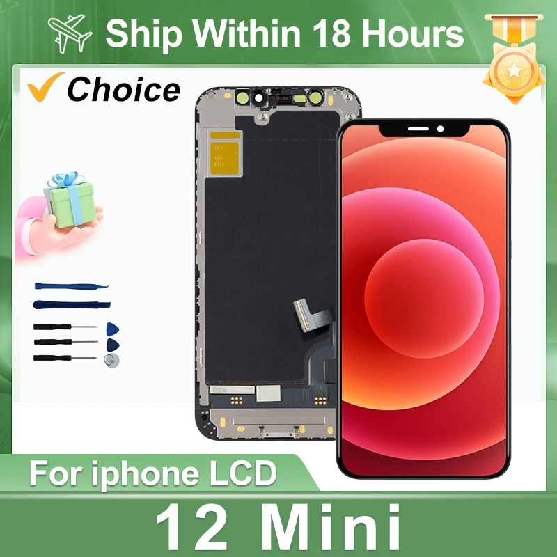 12 Mini OLED Pantalla For iPhone 12 Mini LCD Display Incell With 3D Touch Screen Replacement Digitizer Assembly Factory Display