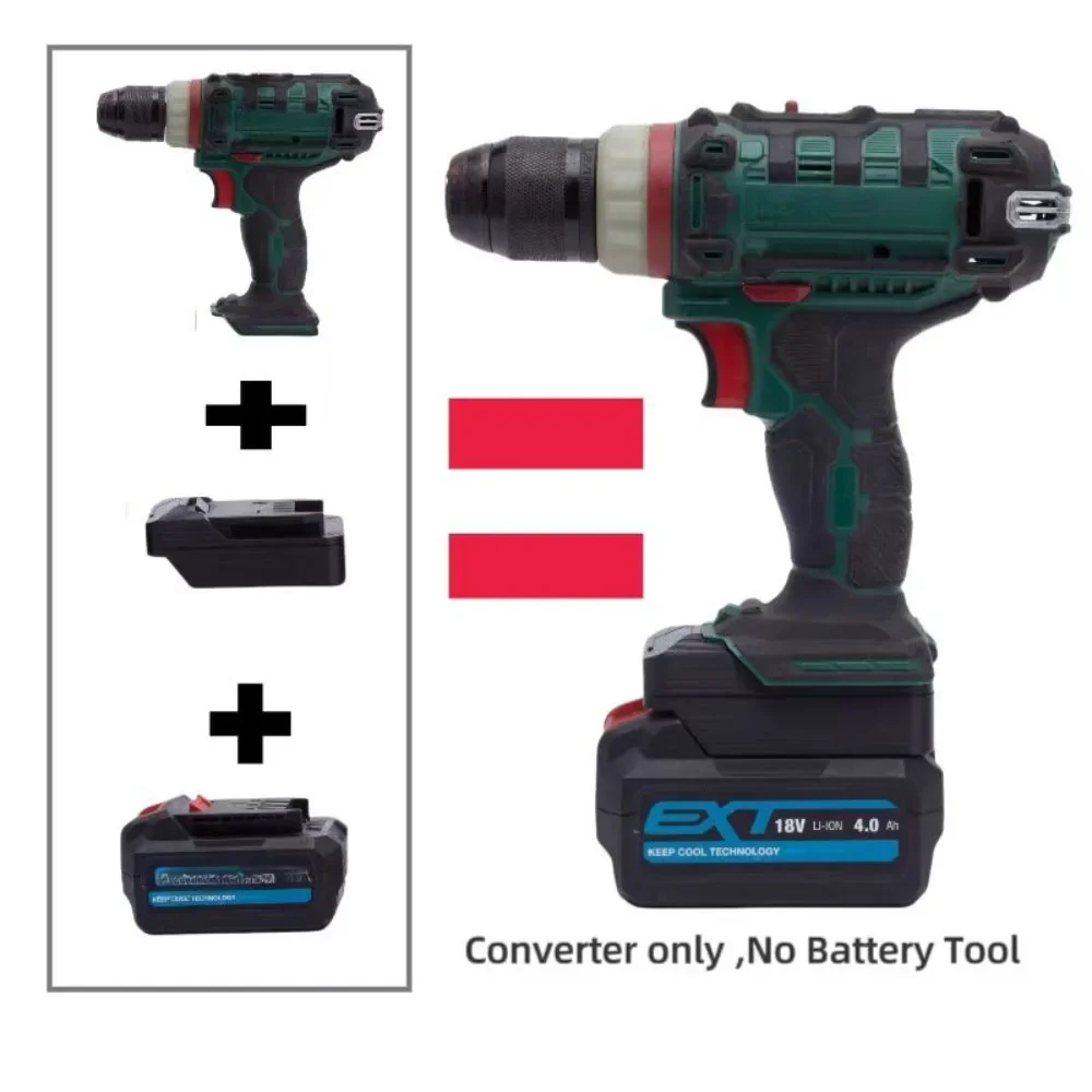 Battery Adapter Converter For Erbauer 18v Lithium Convert To  Parkside x20v Tool Power Tool Converter （Adaptor Only)