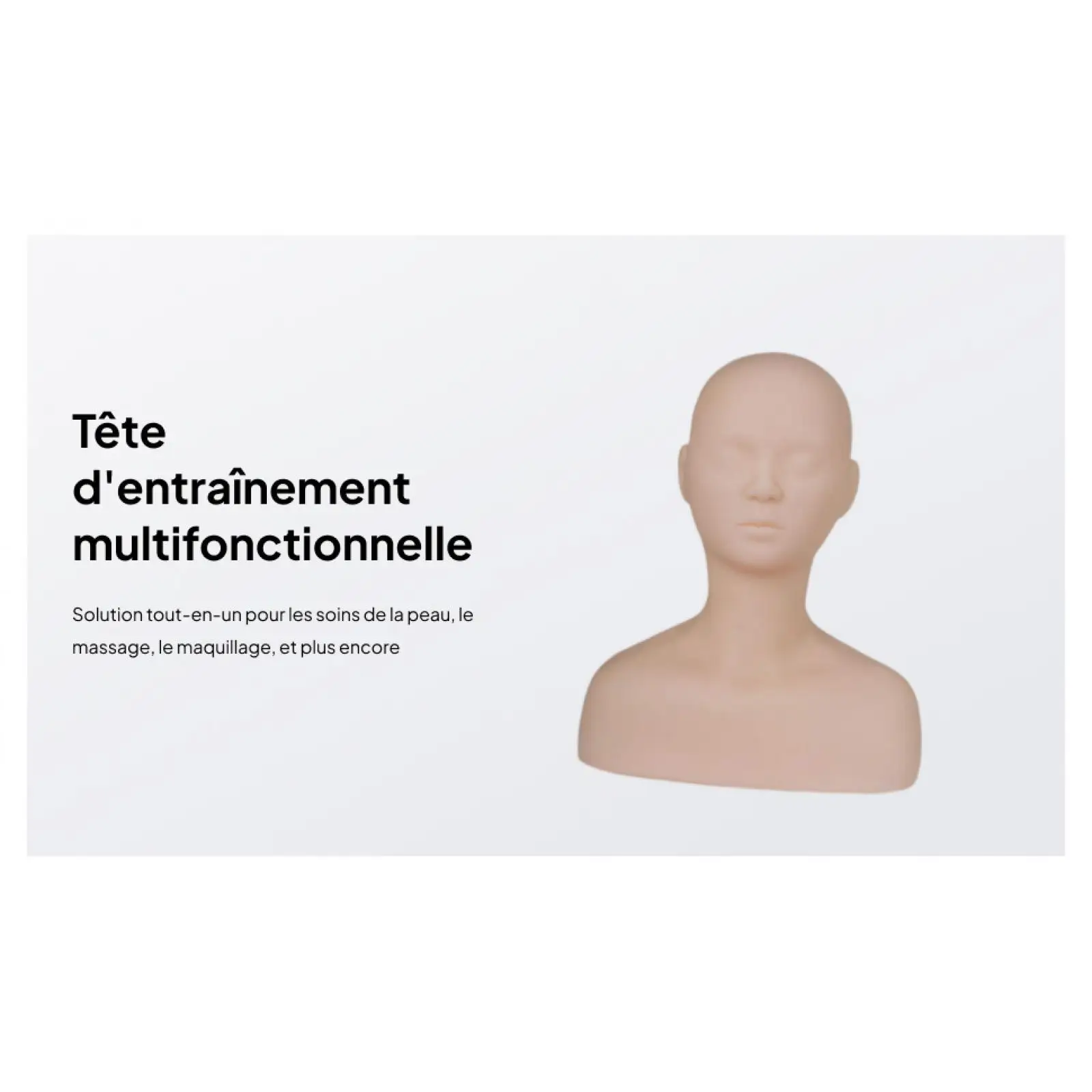 

Training Mannequin Shoulder Massage Makeup Head Cosmetology Mannequin Head for Beauty