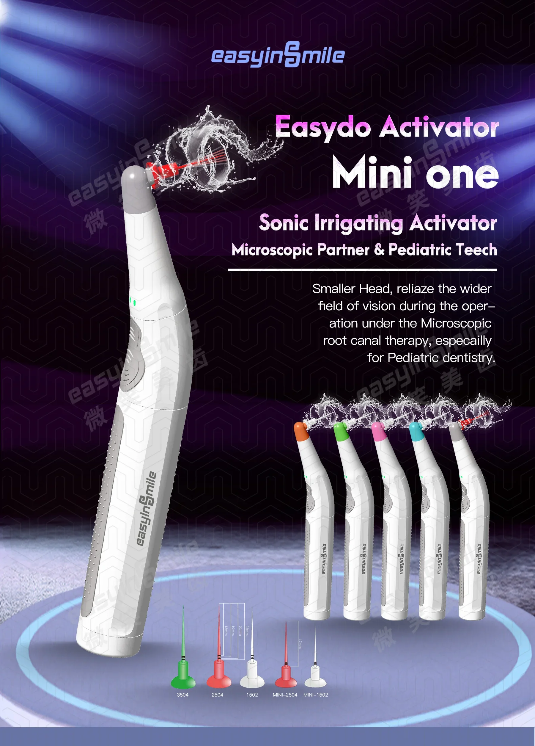 Dental Ultrasonic Sonic Endo Activator Root Canal Irrigator with Bioceramic Sealer for Composite Filling Endodontic Treatments view 2
