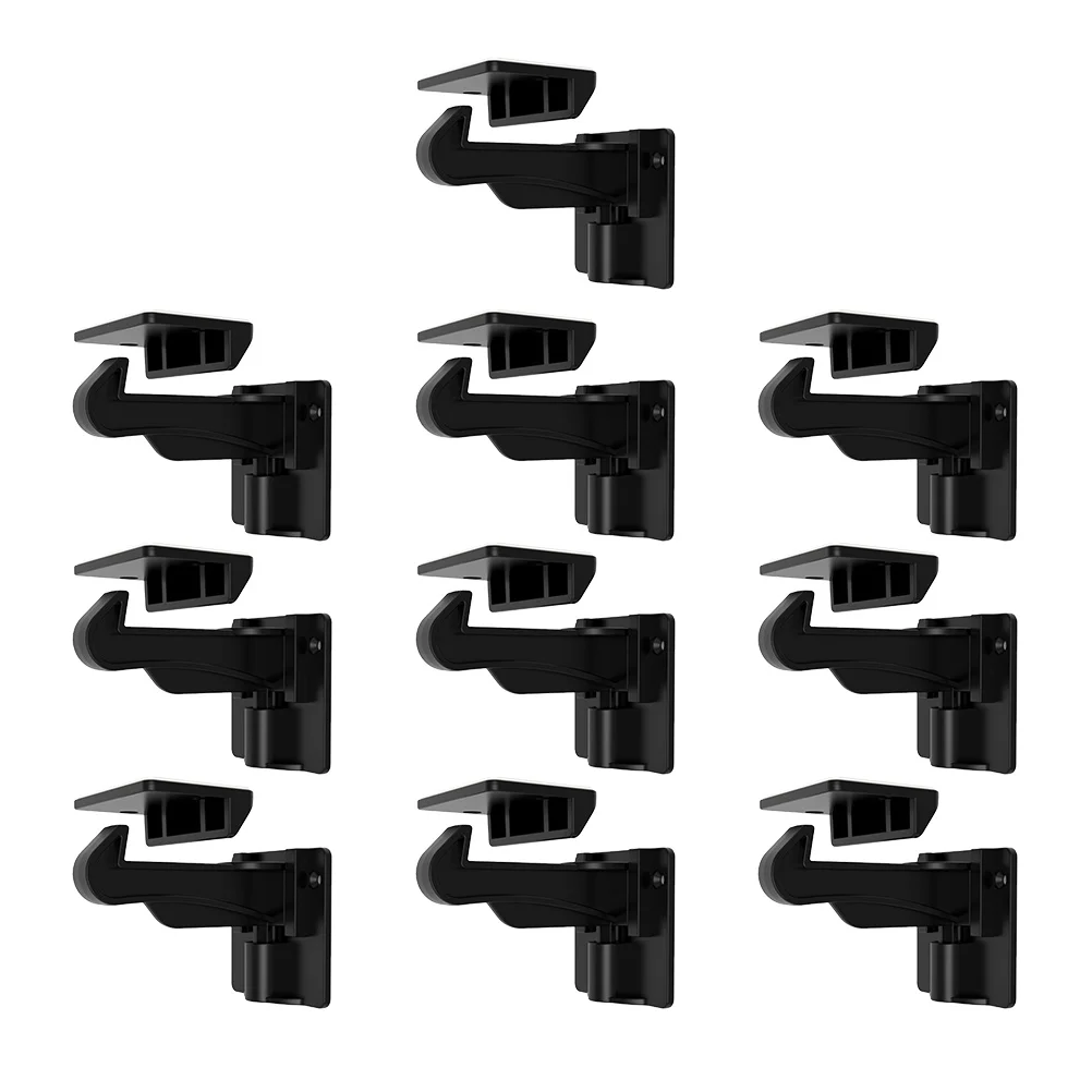 

10 Pcs Black Drawer Locks Child Proof Cabinet Door Safety Latches For Fridge Baby Proofing Hidden Design Prevent Kids Opening