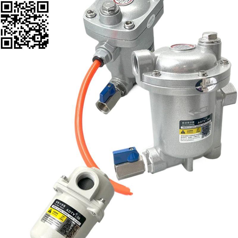 

Air Tank Automatic Drainer ADTV-80 Pneumatic Trap Automatic Drain Valve Dn15 blow off valve valve exhaust system