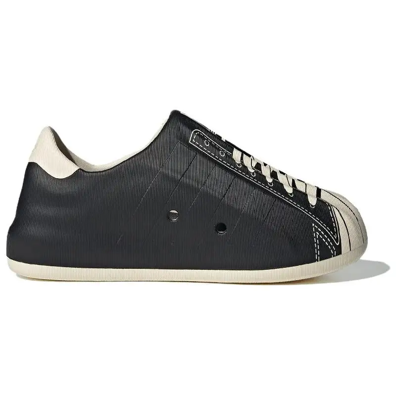 adidas originals AdiFOM Superstar Skateboarding Shoes Unisex Low-top Black/White Sneakers shoes JP5679