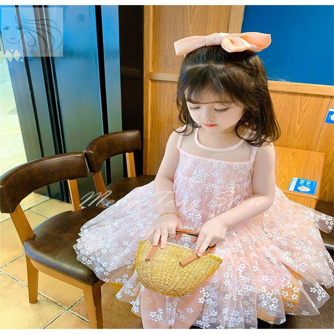 Flower Girl Dress For Wedding Birthday Party Glitter Lace Tulle maniche lunghe Princess a-line abiti da prima comunione