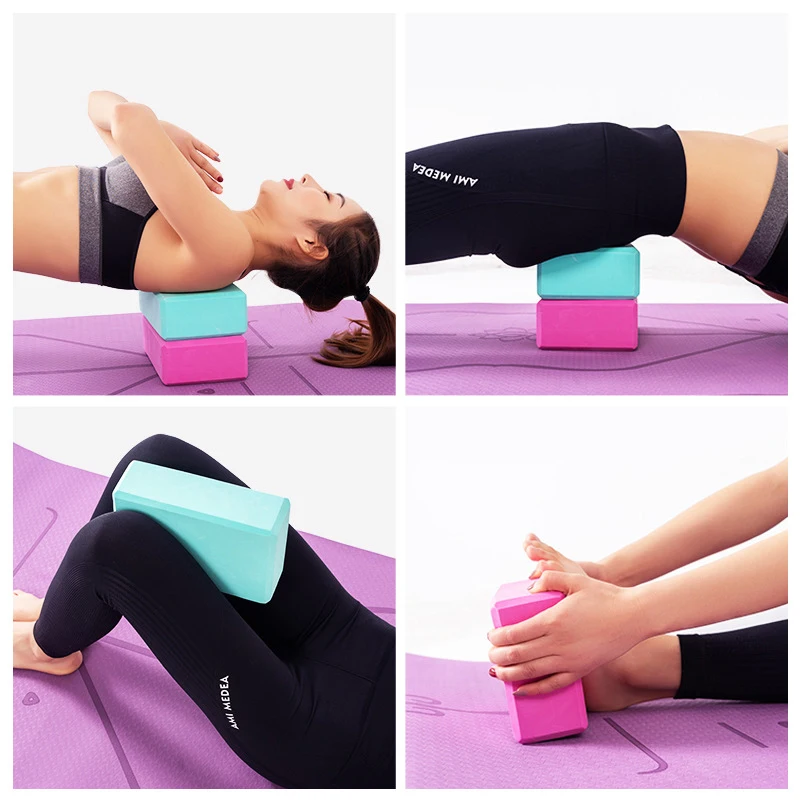 EVA Gym Blocks Foam Brick Training esercizio Fitness Set Tool Yoga Bolster cuscino cuscino Stretching Body Shaping Yoga Blocks