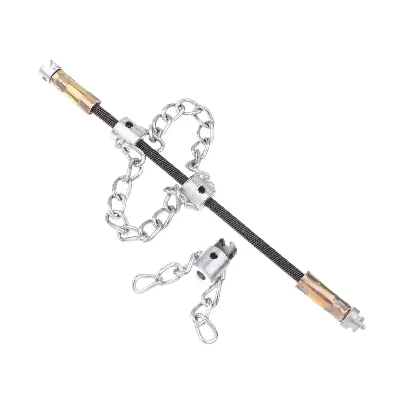 For 16mm Spring Push-Type Rotary Cable Sewer Dredge Flex-Shaft Sewer Descaling Chain Multi-Purpose PVC Pipe Maintenance Tool