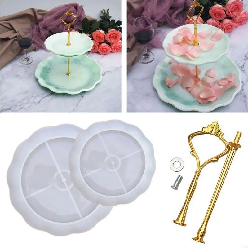 R3MC Large Round Resin Molds Fruit Cup Silicone Tray Epoxy Resin Mold