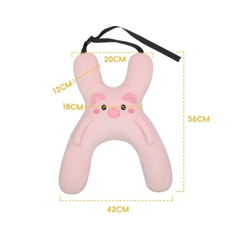 Car Neck Pillow with Seat Belt Safety Sleep Kids Aid Prevent Leaning Head Back Seat Sleeping Comfort During Long Distance Travel - view 6
