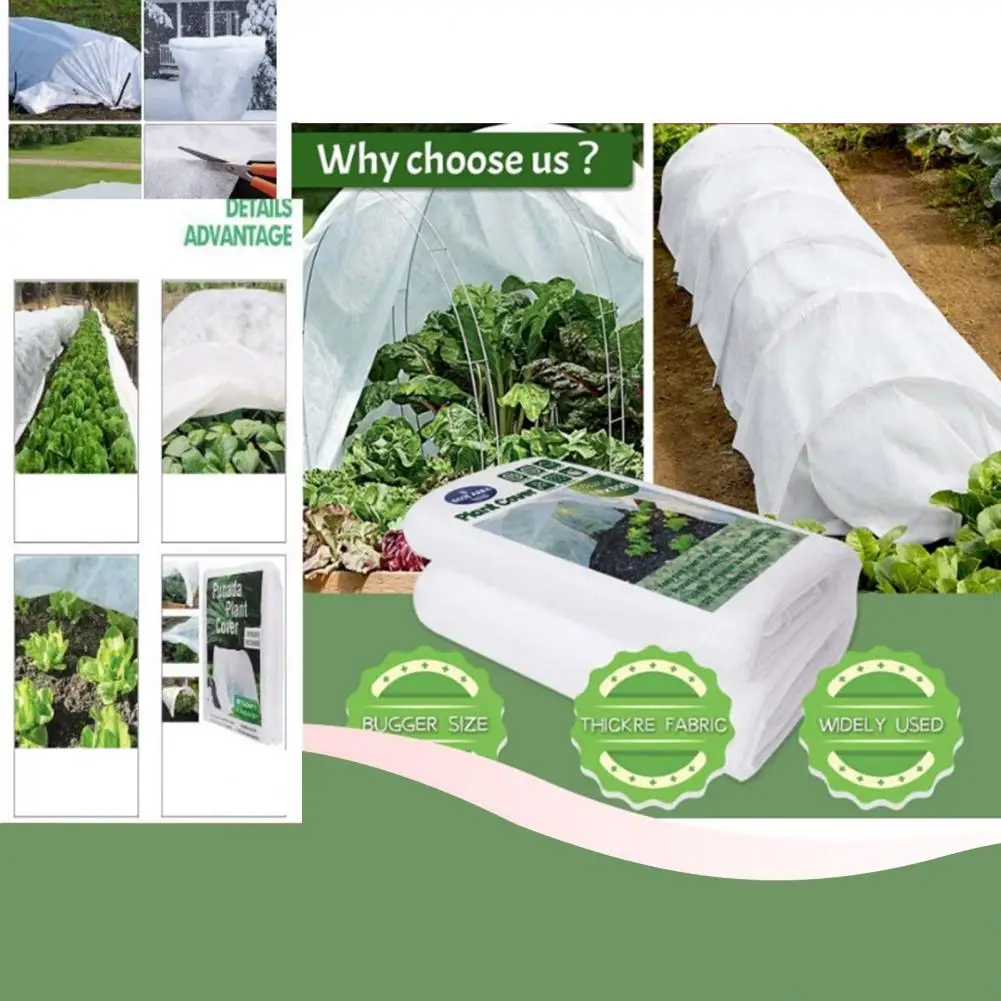 Cold-proof Cloth for Plants Plant Freeze Protection Cover Breathable Frost Cloth Row Covers Windproof Garden for Vegetables