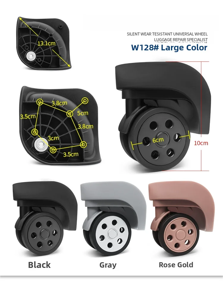 

Lage Wheel Accories Universal Wheel Travel Suitcase Wheels Durable Bag Wheels for Lage And Bags