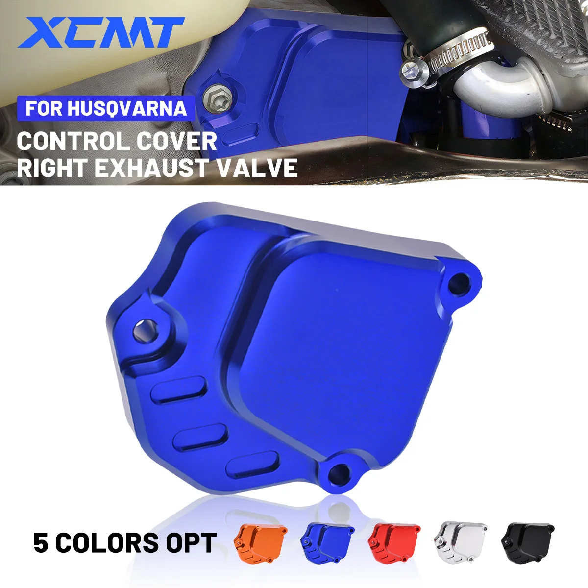 

2024 NEW Motorcycle CNC Right Exhaust Valve Control Cover For Husqvarna TC 125 TE 250i TX 300i 2024 KTM SX XC EXC XC-W 250 300