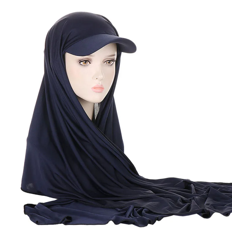 Four Seasons suitable for women\'s brim type scarf hat hat with a turban Muslim scarf hat