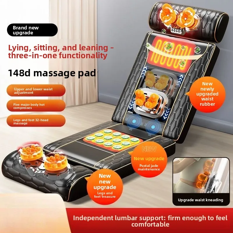 Multifunctional massager for neck, back, and waist; automatic full-body kneading device; recliner for home use.