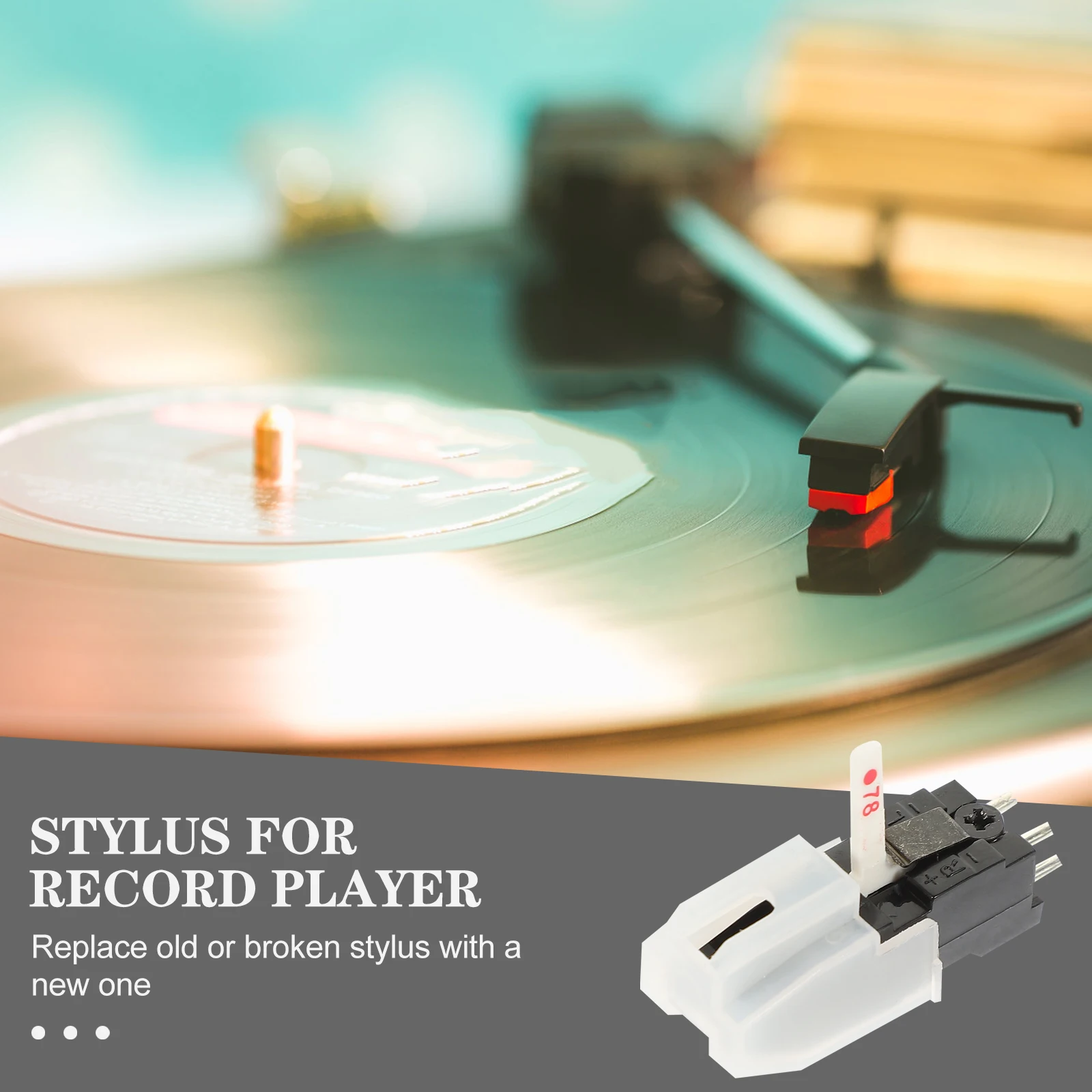 

Stylus Cartridge Needle Turntable Gramophone Record Accessories Parts Phonograph