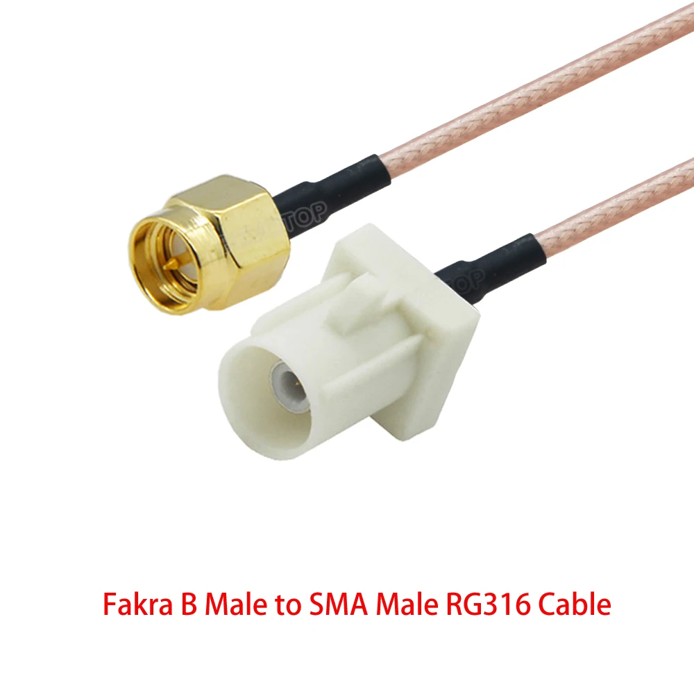 Rg316 kabel fakra a/b/c/d/e/f/g/h/i/k/z stecker zu sma stecker auto gps navigations antenne verlängerung kabel rf coax pigtail