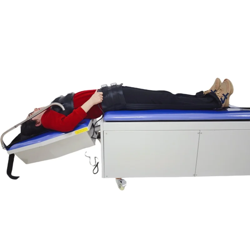 YGT08 Electric Lumbar and Spinal Decompression Physiotherapy Flexion Traction Treatment Table Cervical Osteopathy Traction Bed