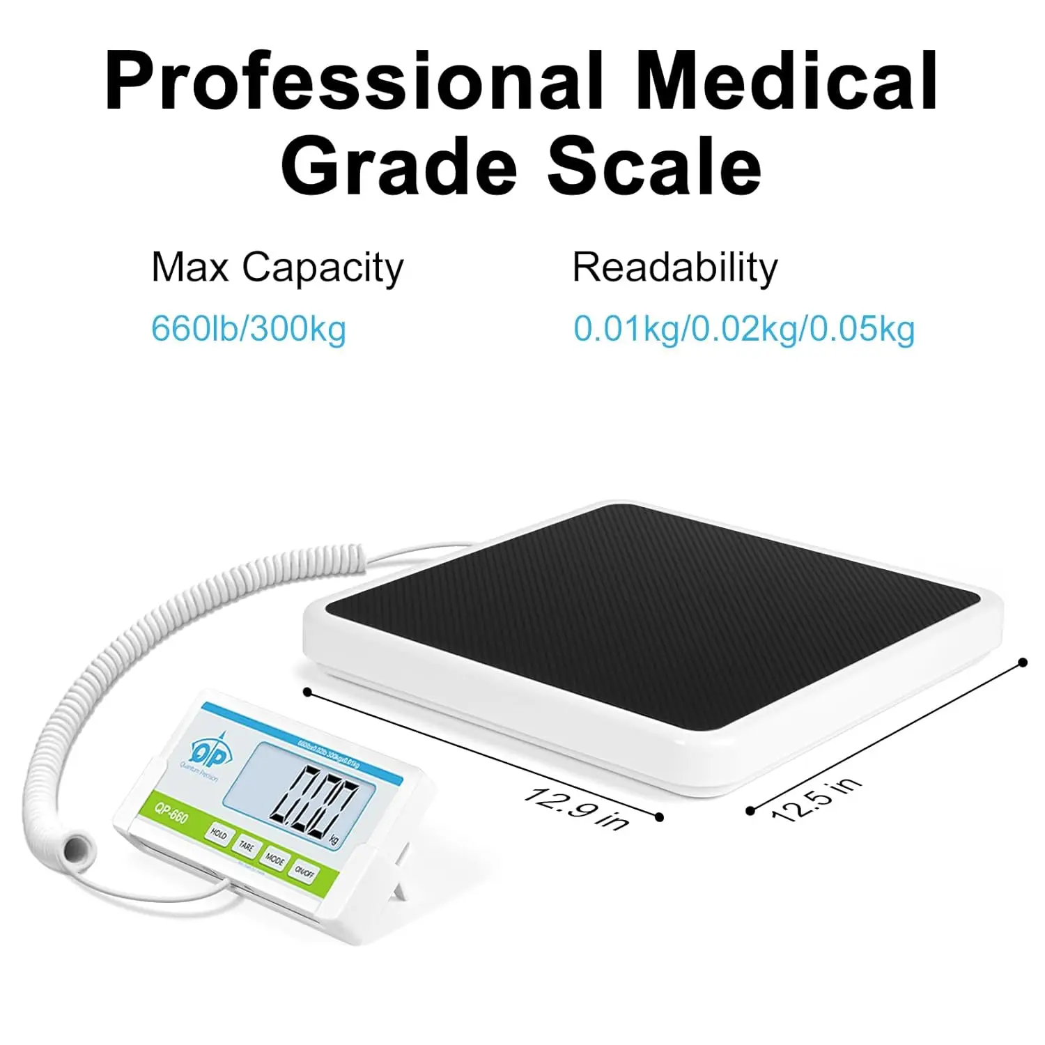 

Medical Scale, 660lb x 10g/20g/50g High Accuracy Medical Grade Scale, Scale for Body Weight