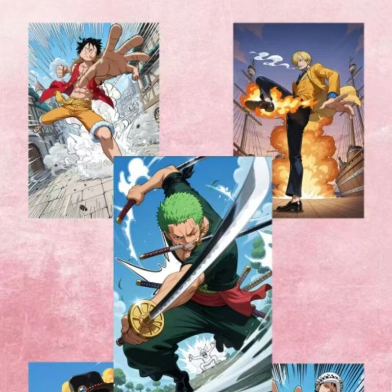 Meicard One Piece Original Art Acrylic Color Board Box Set Hot Characters Complete Collection Anime Merchandise Goddess Card