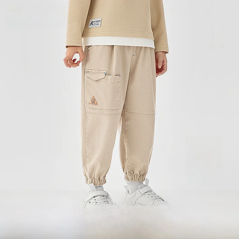 barbarbar-children's-workwear-pants-spring-autumn-cuffed-boys-versatile-mountain-series-outdoor-style-long-cotton-blend-trousers