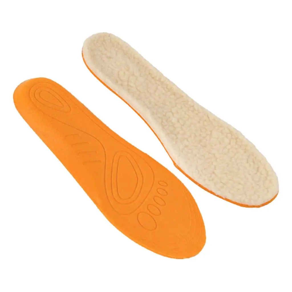 2X Soft Warm Arch Insoles Wear Resistant Shoes Boots Inserts Pads Beige 37-39