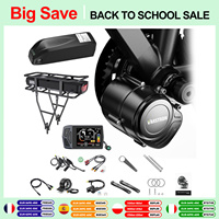 Tongsheng tstz8 TSDZ2B 250W 500W W Ebike kit 36V 48V Engine Torque Sensor Mid Motor With eboat Lithium 17.5Ah 20Ah Battery