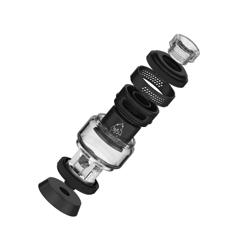 Original ThunderHead Cloud Blaze Solo 2 RTA 5,5ml Enchimento superior Bobina única Postless Build Deck Cigarros eletrônicos Atomizador