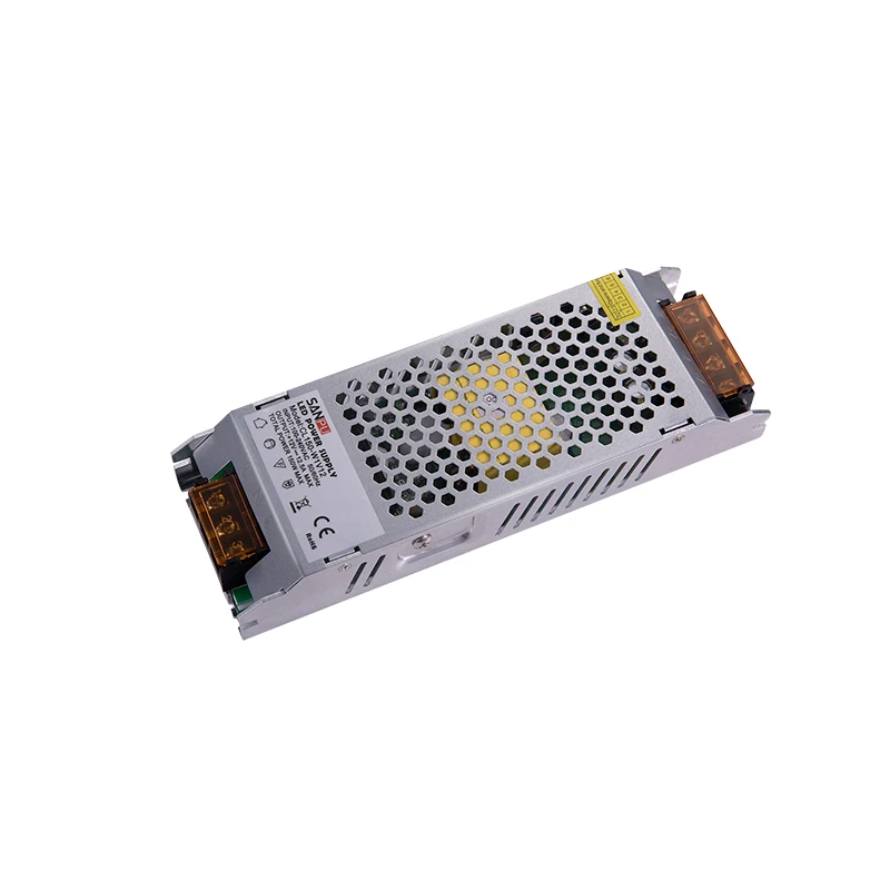 Slim 250W LED Power Supply 12V/24V LED Driver for Indoor Lighting CCTV Display AC 230V/240V 12V/24V DC Strip Lights 20A Output