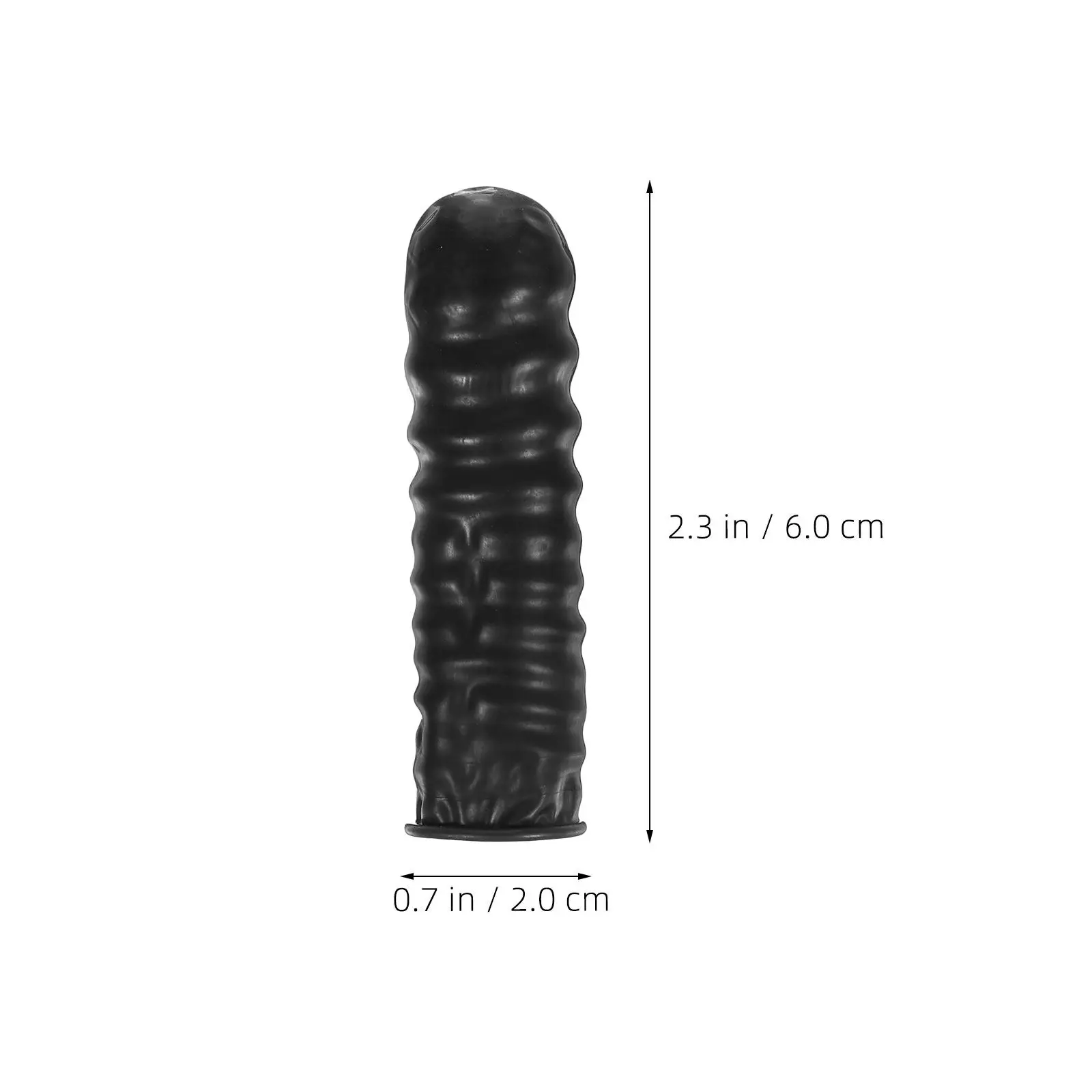 300Pcs Black Latex Finger Covers Tattoo Precision Thin Profile Non Slip Finger Protectors for Hygiene Line Work