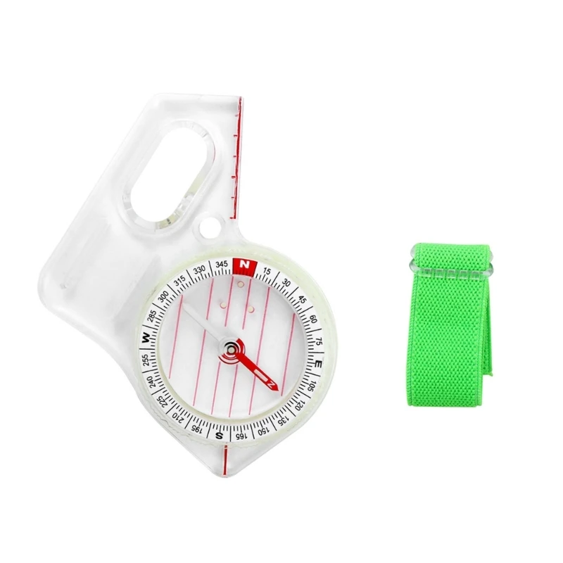 Survival Compasses with Ruler Scale, Hiking Orienteering Camping Thumb Compasses, Map Ruler Compasses for Map Reading