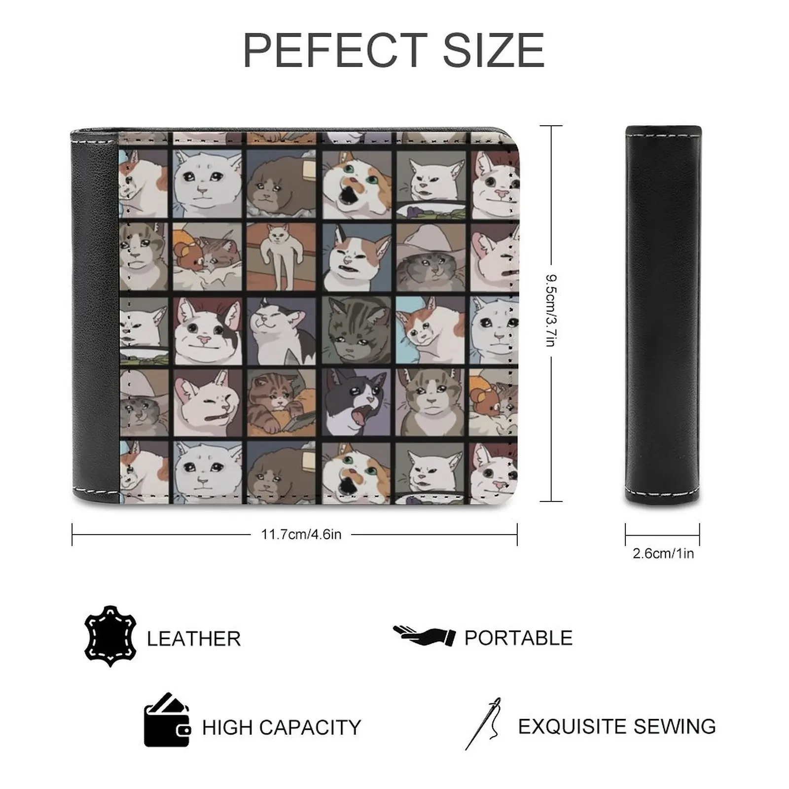 퍼지 피클 패션 신용 카드 지갑 가죽 지갑 남성과 여성을위한 맞춤형 지갑 퍼지 피클 Earthbound Mother