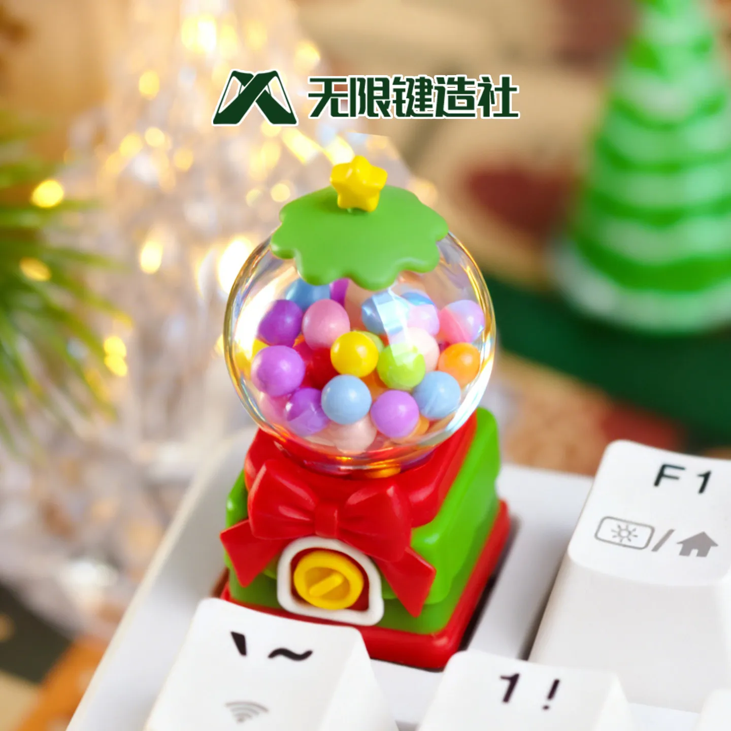 Creative personalized twist egg machine keycap single cute resin mechanical keyboard replaceable button ESC gift keycap