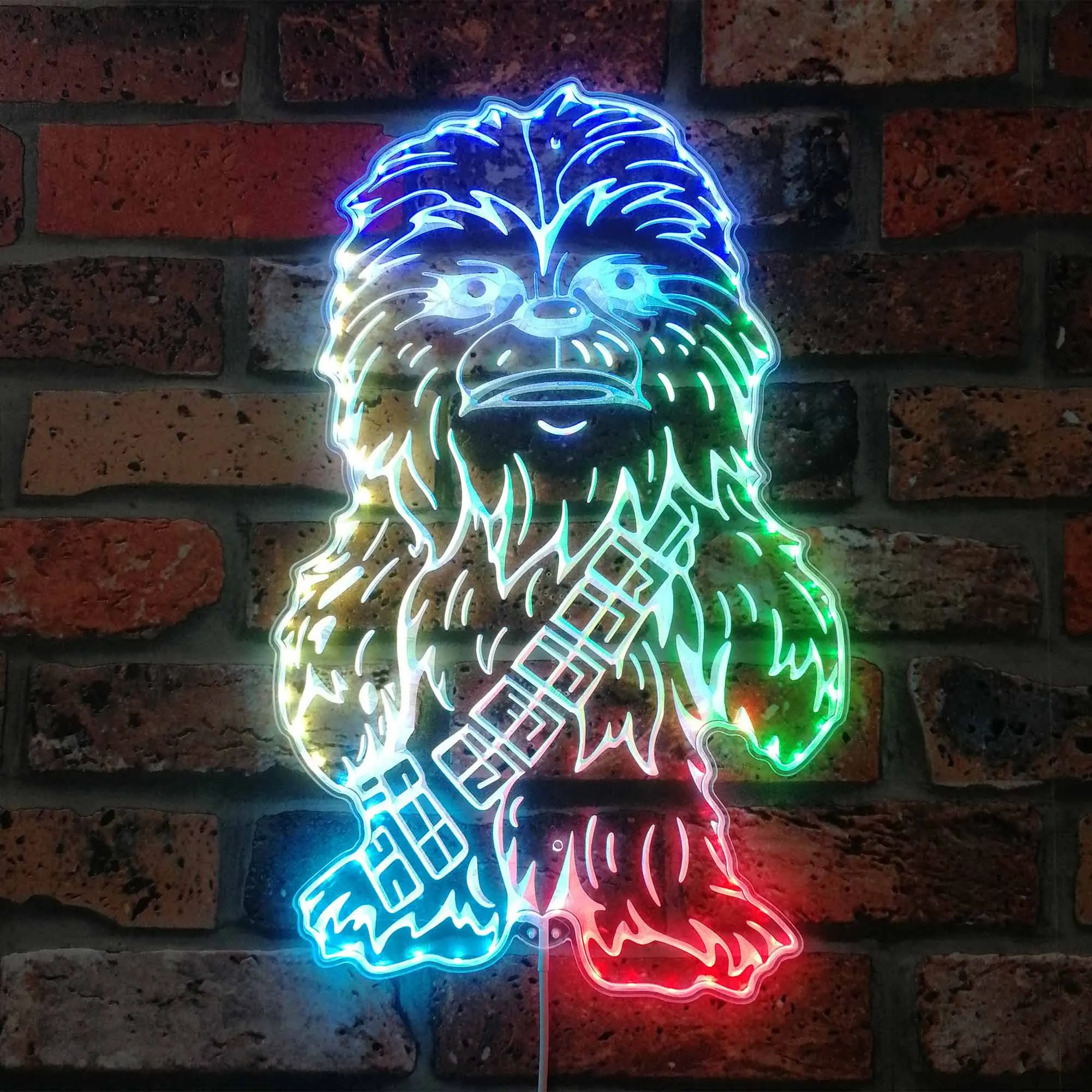 

Chewbacca Neon LED Sign, Gamer Night Light LED Sign, Game Room Neon Sign