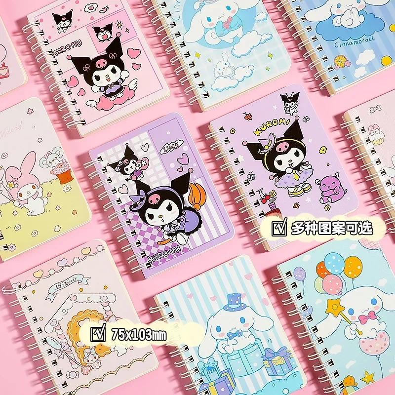 

Оптовая продажа Sanrio Noteboks 4 шт. Kuromi My Melody канцелярские принадлежности ежедневный Еженедельный планировщик ежедневник офисная фотография подарок