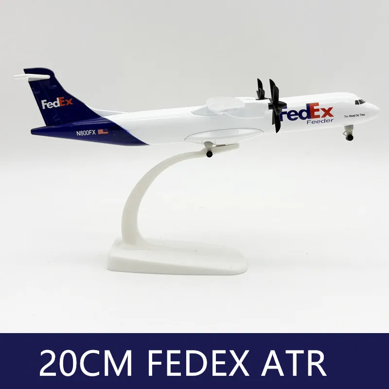 20CM Diecast Alloy Model Vietnam/Korea /Firefly /Fedex ATR Airlines Aircraft With Landing Gear And Propeller Airplane Collection