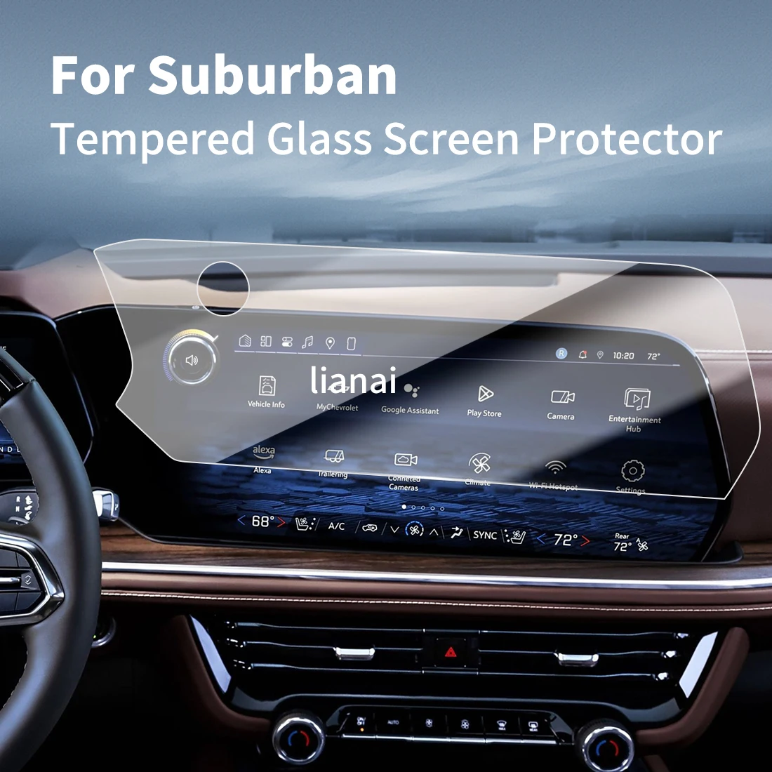 Screen Protector for 26 Chevrolet Suburban Tempered Glass Protective Film GPS Video Navigator Car Stickers Vehicle Accessories