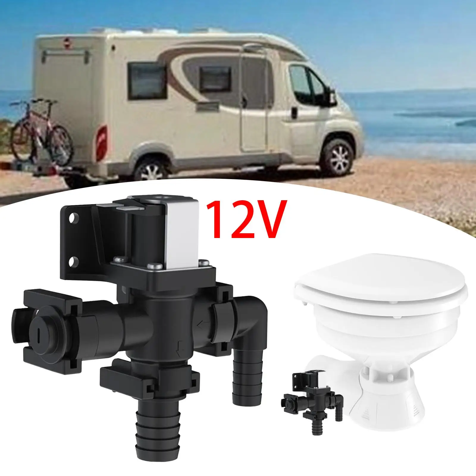 

Solenoid Siphon Breaker Easy Installation for Marine Toilet Boat