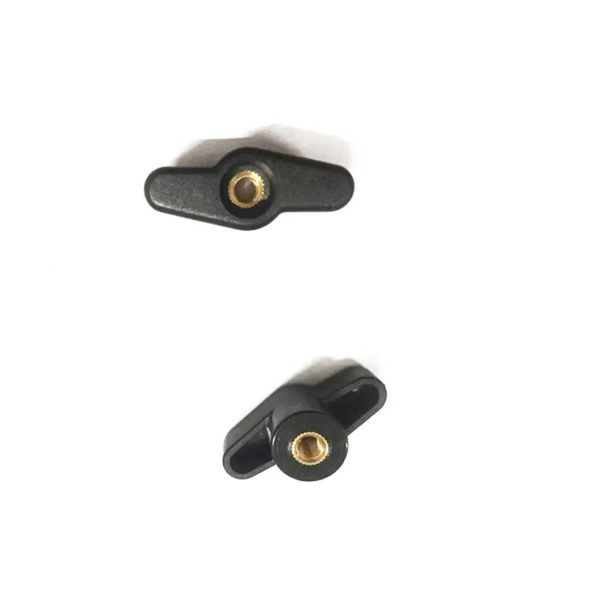 45 #   T-شكل من خلال ثقب كلمة واحدة اليد الملتوية البلاستيك رئيس تعديل مقبض المطاط رئيس الجوز M5M6M8M10 #2