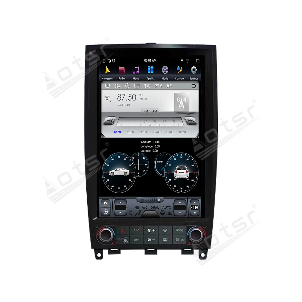 Car GPS Navigation Radio Audio Stereo Tape Recorder Android 9.0 4+128G For Infiniti QX50 EX25 EX35 2009-2019