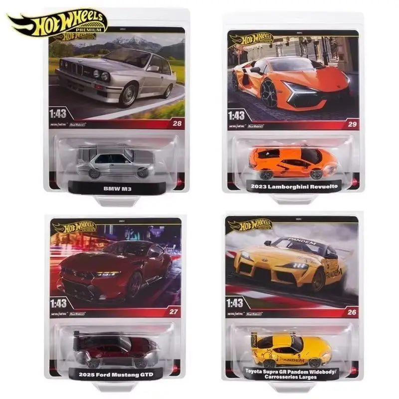 Neue Hot Wheels Premium 2025, Druckgussautos im Maßstab 1:43 Bmw M3 Toyota Ford Gtd Lamborghini, Sammlerstück, Druckguss-Fahrzeugmodell, Legierung
