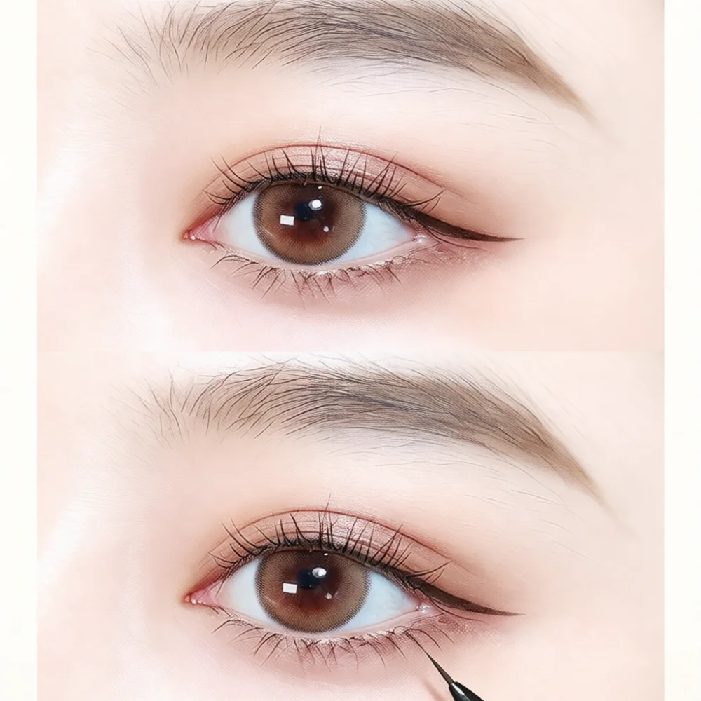 GECOMO Long Lasting Liquid Eyeliner Pen Waterproof Quick Drying Fine Point Eye Liner For Professional Makeup Artist Cosmetics