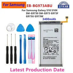 Brandneue EB-BG973ABU 3400mah batterie für samsung galaxy s10 s10 x SM-G9730 SM-G973 g973f g973u g973w handy + tools