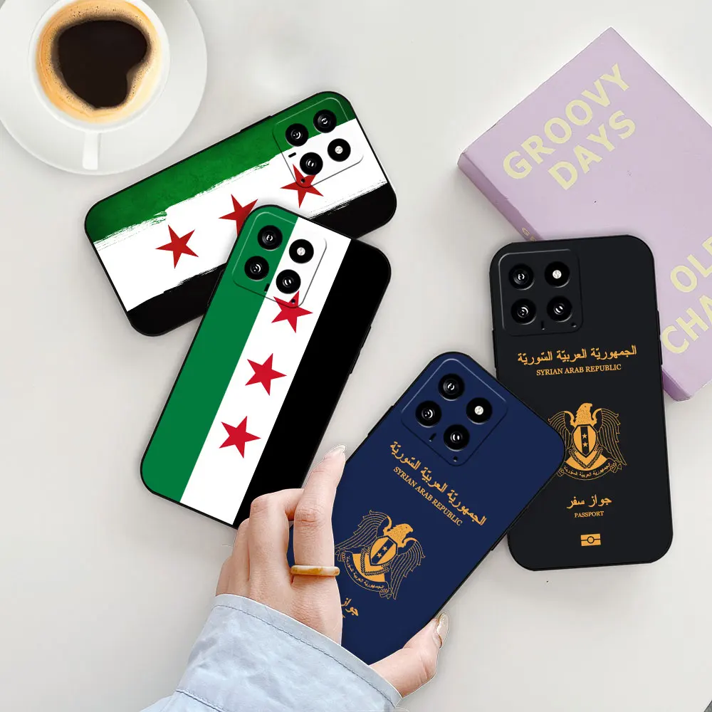 

Syrian Revolution Flag Passport Phone Case For Xiaomi Mi Poco F5 F4 F3 F2 X5 X4 X3 M5 M4 M3 M2 Pro Gt Nfc 4G 5G Black Soft Cover