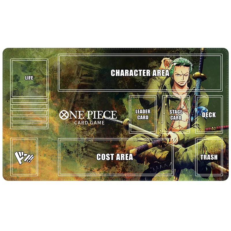 600X350X2Mm One Piece Opcg Sanji Robin Single Card Battle Mat Shanks Water Law Board Game Battle Card Game Mat Anime Gift Toy