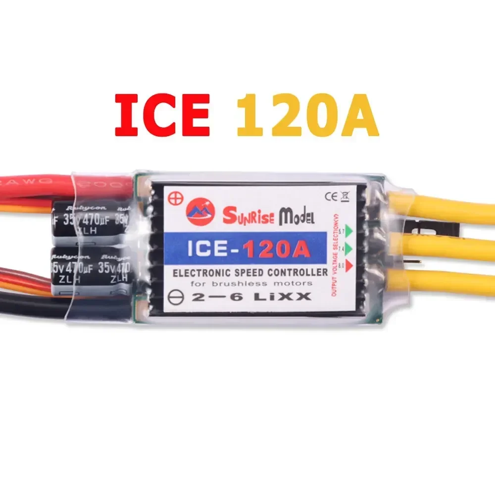 SunriseModel ICE 2-6S Helikopter Vliegtuig Borstelloze ESC met BEC Uitgang 18A 30A 40A 45A 60A 90A 100A 120A 150A voor RC Modellen DIY