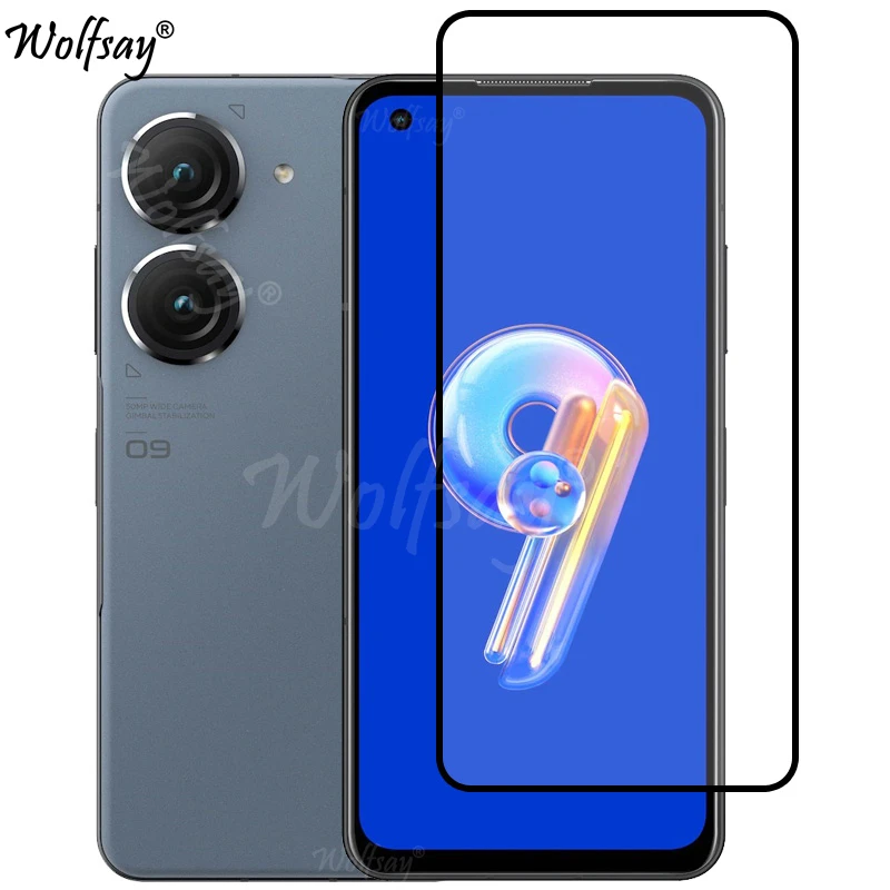 Full Cover Tempered Glass For Asus Zenfone 9 Screen Protector For Asus Zenfone 9 8 8Flip Camera Glass For Asus Zenfone 9 Glass