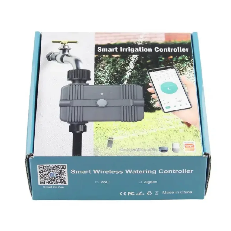 Smart ZigBee Wifi Water Timer Sprinkler Automatic Intelligent Tuya APP Garden Hose Drip Wireless Irrigation Controller