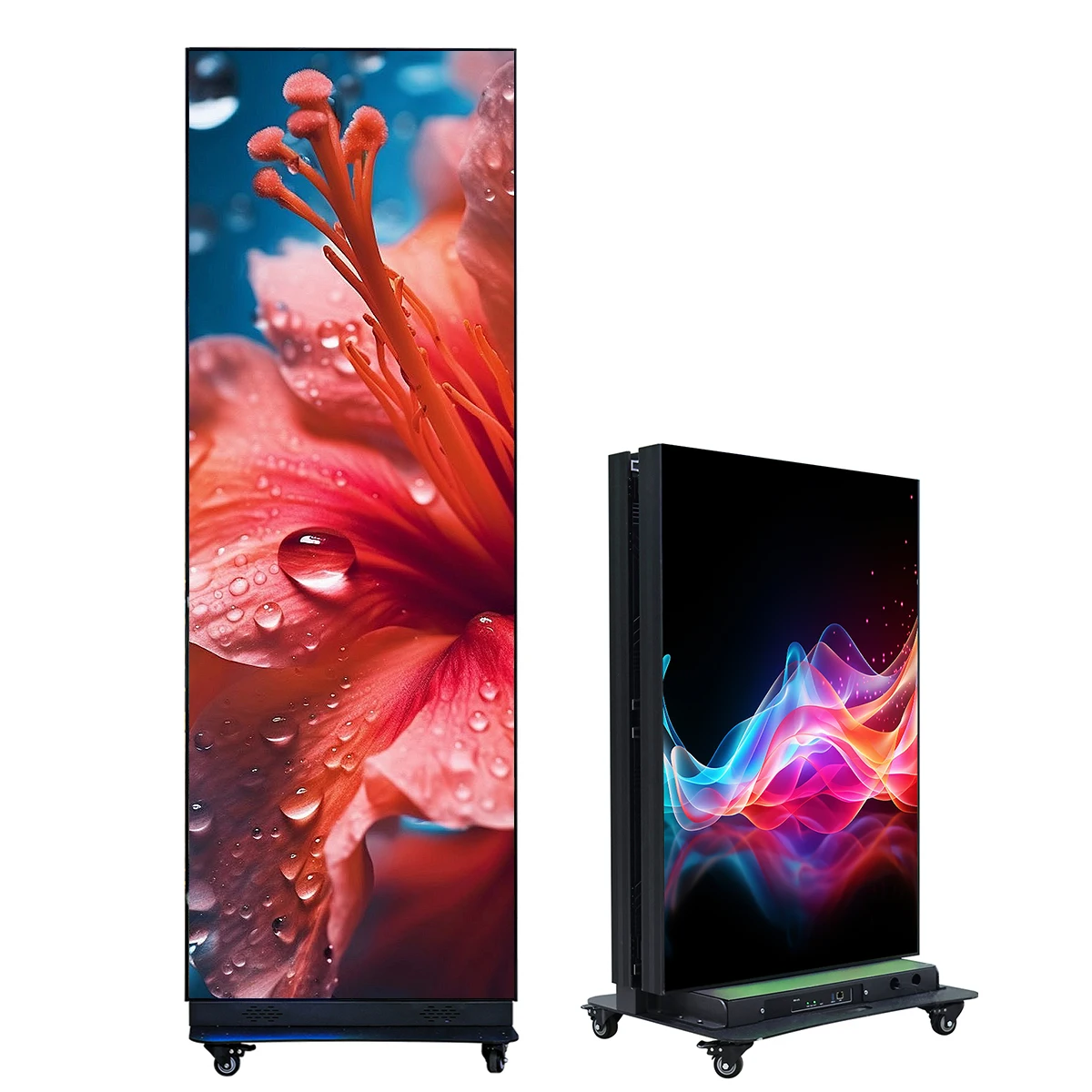 

Indoor Smart LED Poster Full HD P2 P1.86 P1.53 IP65 Rating Standing Display for Advertising Digital Signage Event Display