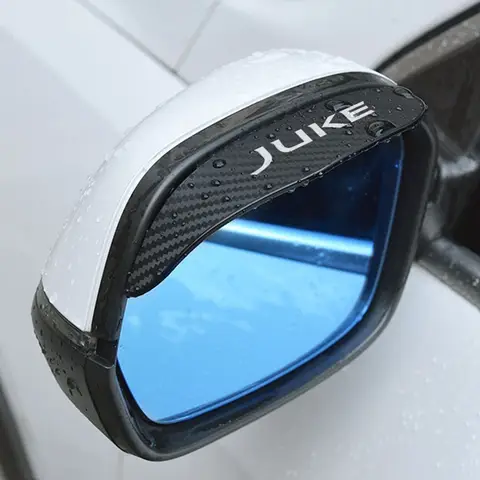 2Pcs Car Rearview Mirror Rain Eyebrow Cover Shield Waterproof Protector Accessories For Nissan Juke F16 F15 2022 2012 2015 2013