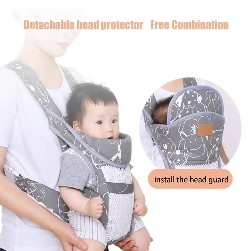 Baby Carrier Sling Wrap Newborn Kangaroo Backpacks Strap With Head, Hip, And Neck Support  Toddler Outdoor Travel Accessories