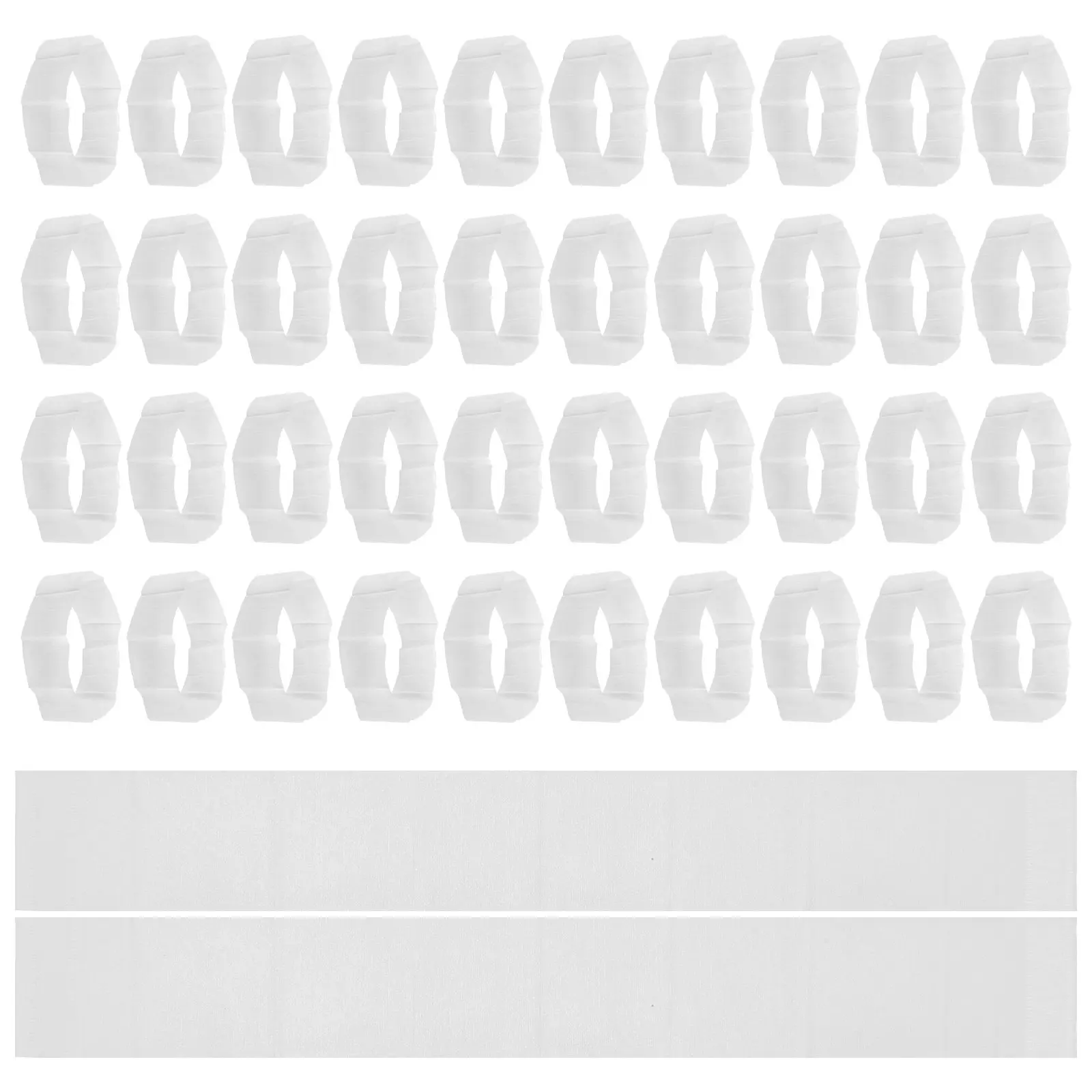 

50Pcs Disposable Headbands Stretch Soft Facial Headband for Women Spa Facial Treatment Skin Care Routine Wash Face Accessory
